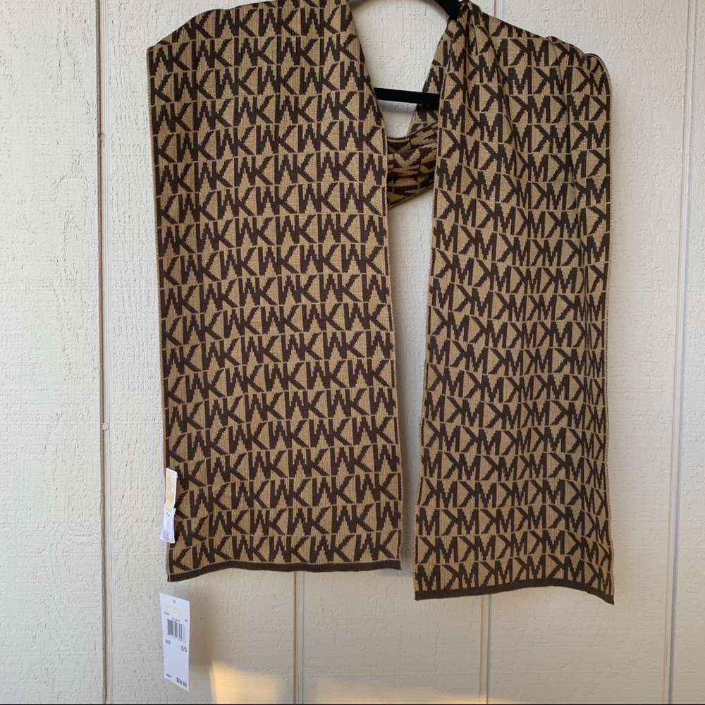 Michael Michael Kors Classic Logo Print Scarf NWT